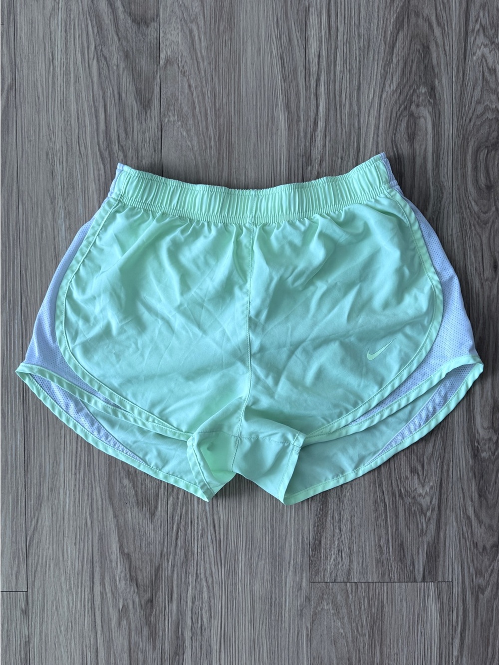 Nike Dri-FIT Running Shorts Mint Green w/ Built-In Brief S/P